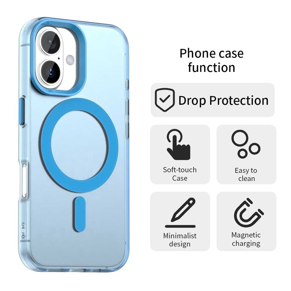 MagSafe-kuori Apple iPhone 16:lle, Techsuit, CandyCase, Sininen