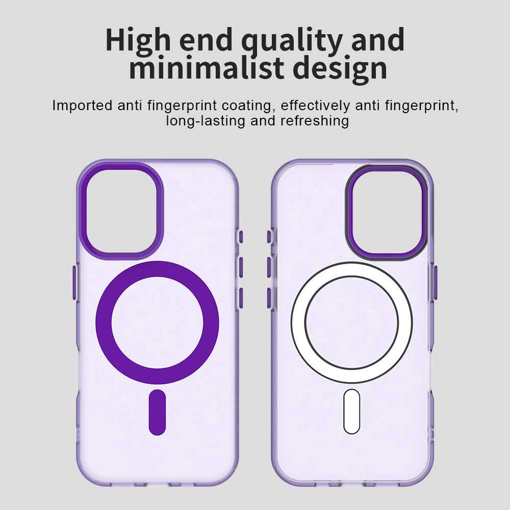 MagSafe Case for Apple iPhone 16, Techsuit, CandyCase, Purple