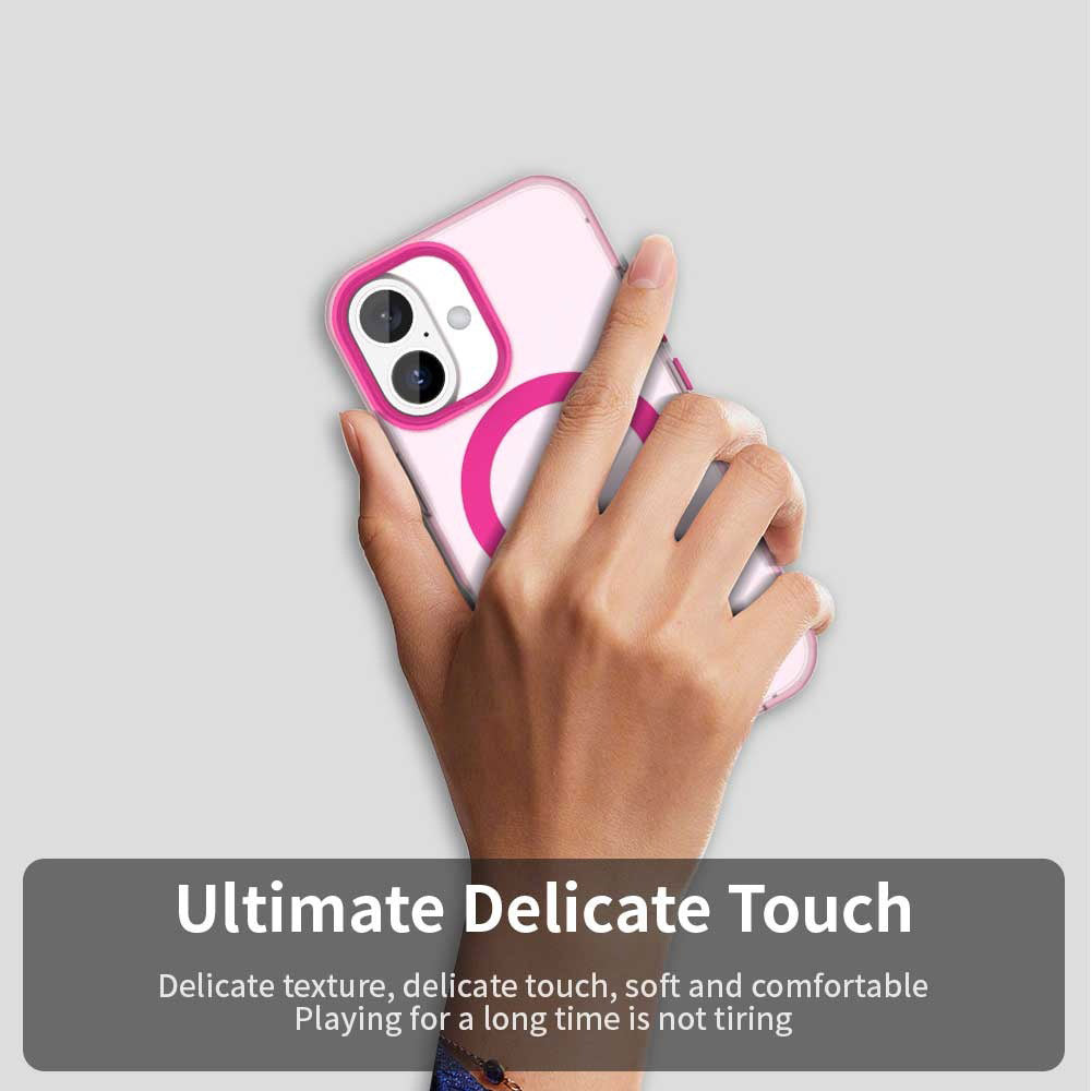 MagSafe Case for Apple iPhone 16, Techsuit, CandyCase, Pink