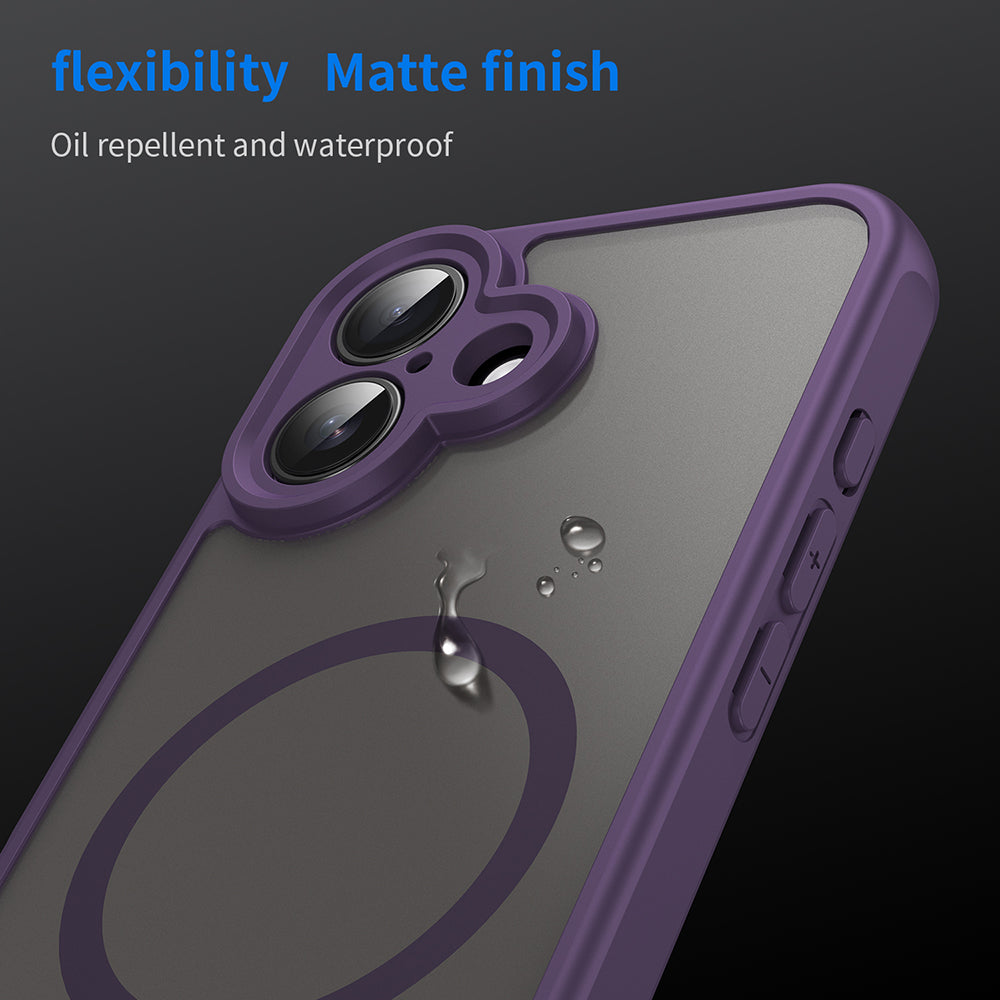MagSafe-kuori Apple iPhone 16:lle, Techsuit, HaloFrost II, Violetti