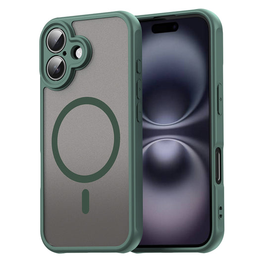 MagSafe-kuori Apple iPhone 16:lle, Techsuit, HaloFrost II, Vihreä