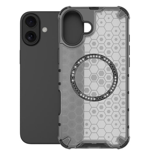 MagSafe-kuori Apple iPhone 16:lle, Techsuit, HoneyComb Shield, Musta