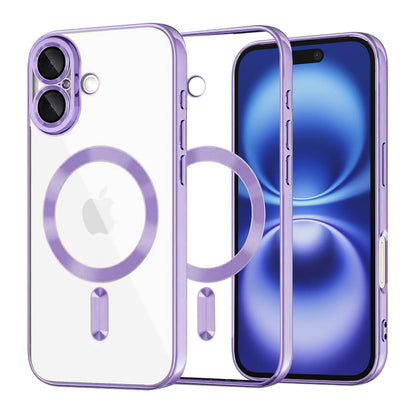 MagSafe-kuori Apple iPhone 16:lle, Techsuit, Luxury Crystal, Vaaleanvioletti