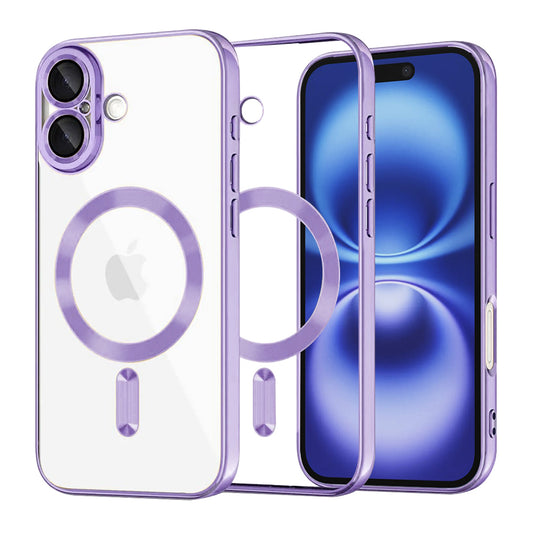 MagSafe-kuori Apple iPhone 16:lle, Techsuit, Luxury Crystal, Vaaleanvioletti