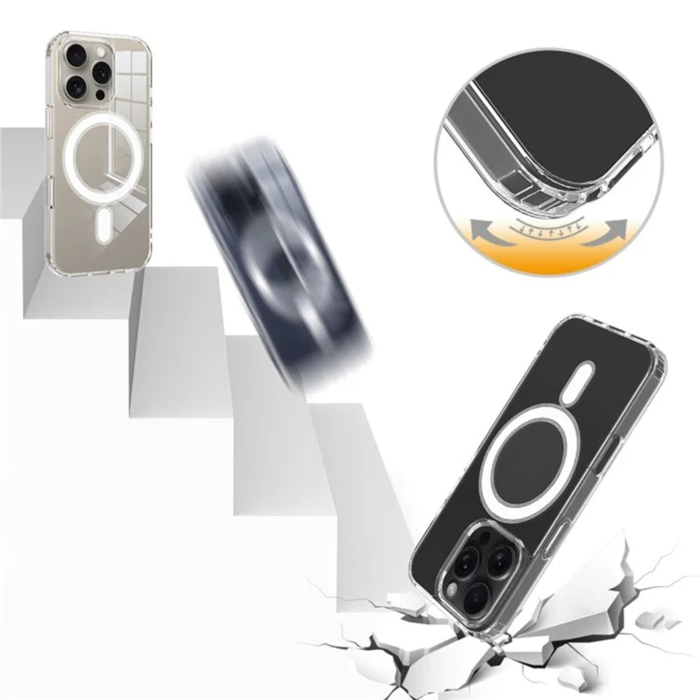 MagSafe-kuori Apple iPhone 16:lle, Techsuit, Pro, Läpinäkyvä