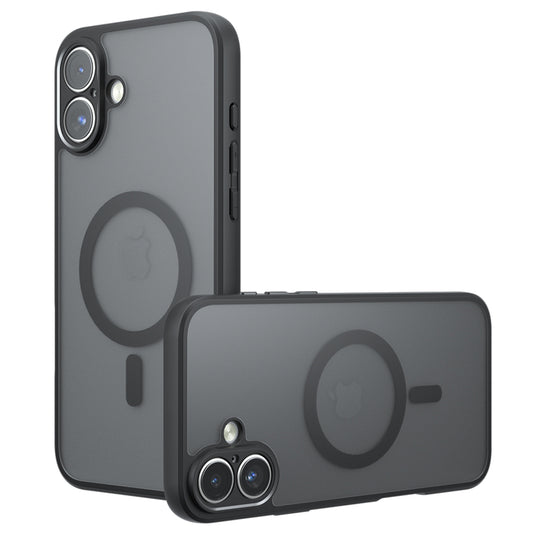 MagSafe-kuori Apple iPhone 16:lle, Techsuit, PureFrost, Musta satiini