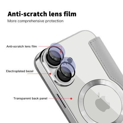 MagSafe-kuori Apple iPhone 16:lle, Techsuit, SmartMag Book, Harmaa