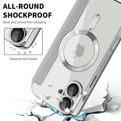 MagSafe-kuori Apple iPhone 16:lle, Techsuit, SmartMag Book, Harmaa