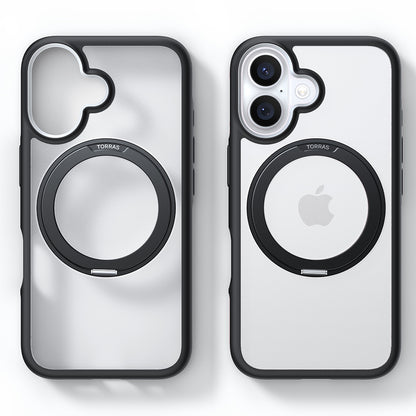 MagSafe-kotelo Apple iPhone 16:lle, Torras, Ostand R Fusion, Musta