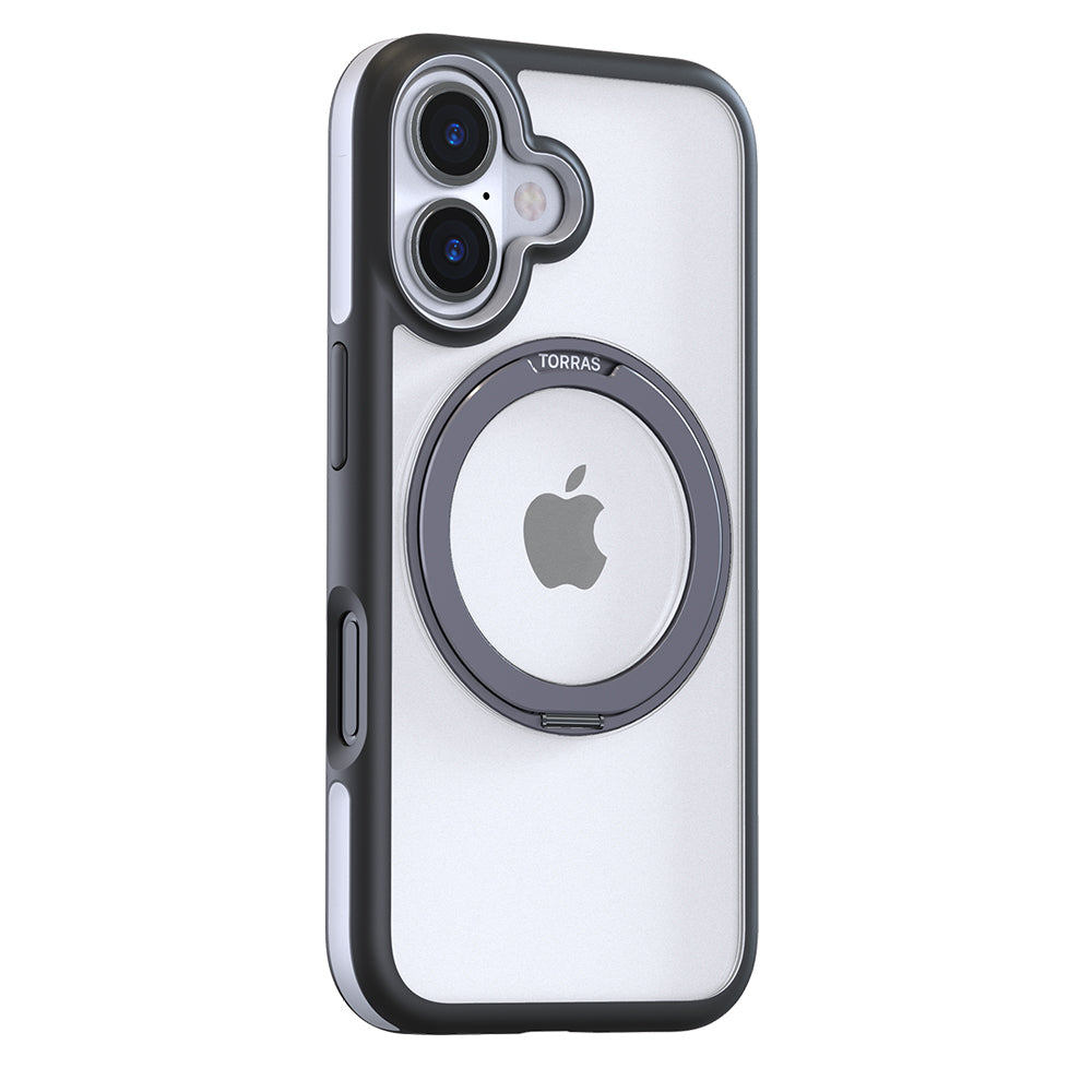 MagSafe-kotelo Apple iPhone 16:lle, Torras, Ostand R Fusion, Musta
