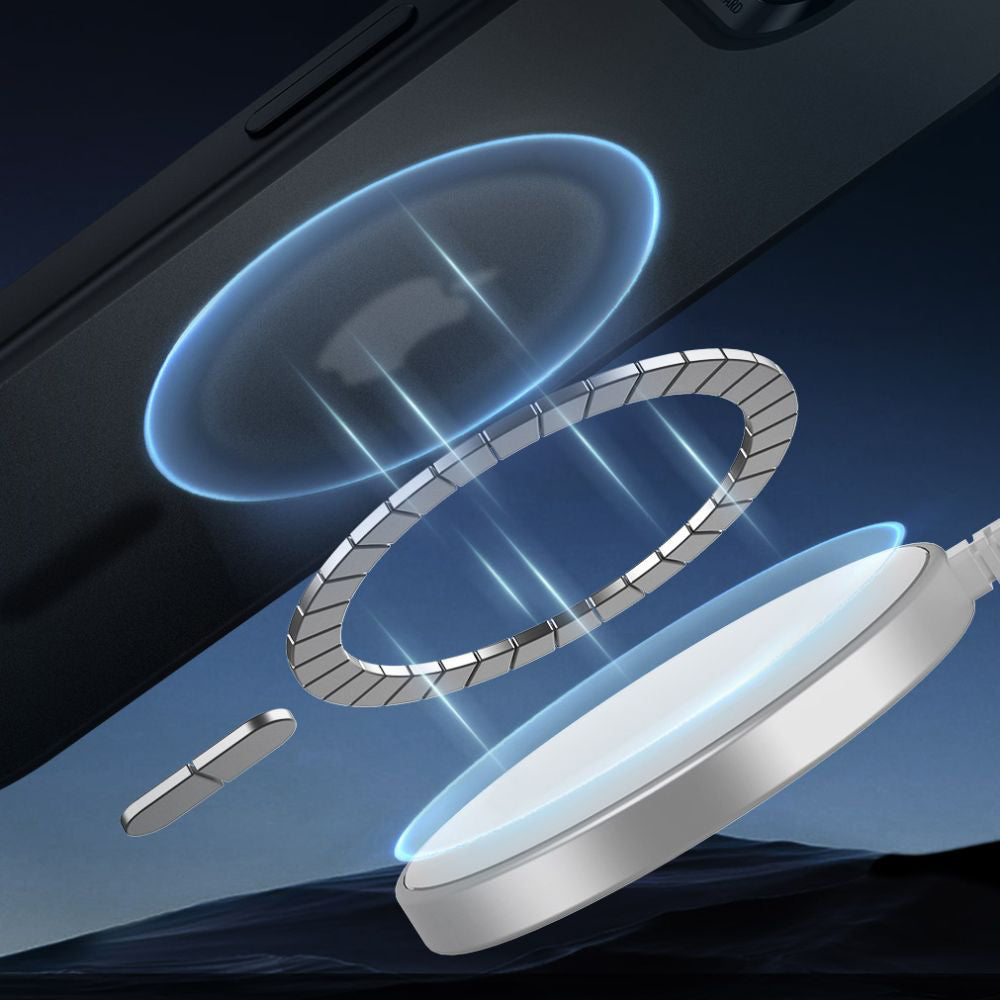 MagSafe-kotelo Apple iPhone 17e / 16e, ESR, Classic Hybrid, Satinoitu Musta