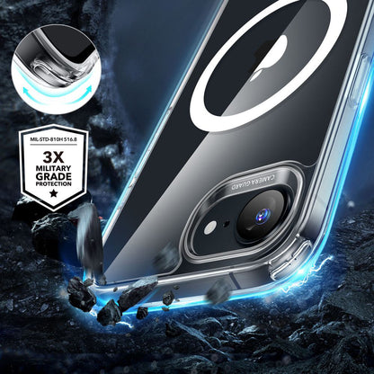 MagSafe-kotelo Apple iPhone 17e / 16e, ESR, Classic Hybrid, Läpinäkyvä