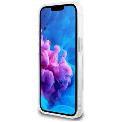 MagSafe-kotelo Apple iPhone 16e:lle, Guess, IML Glitter Circle, Läpinäkyvä