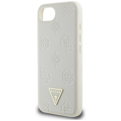 MagSafe-kotelo Apple iPhone 16e:lle, Guess, Peony Grained Hot Stamp Triangle, Beige