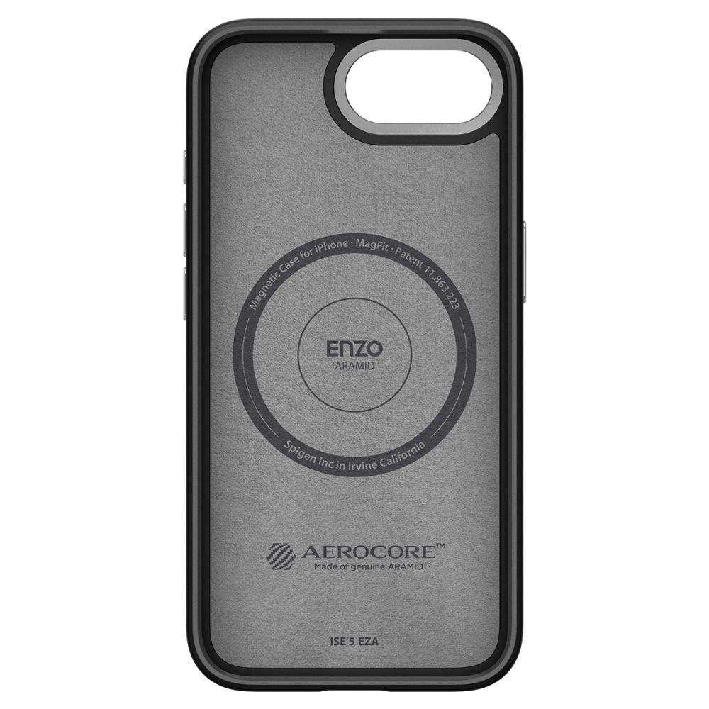 MagSafe-kotelo Apple iPhone 17e / 16e, Spigen, Enzo Aramid, Mattamusta