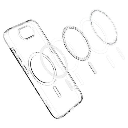MagSafe-kotelo Apple iPhone 17e / 16e, Spigen, Liquid Crystal, Läpinäkyvä