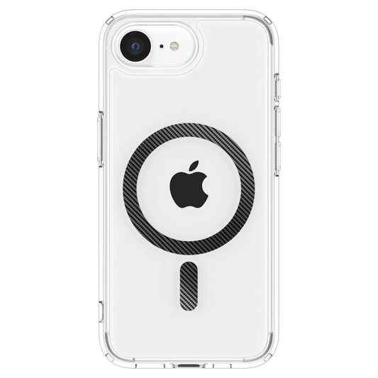 MagSafe-kuori Apple iPhone 17e / 16e:lle, Spigen, Ultra Hybrid Carbon, Läpinäkyvä