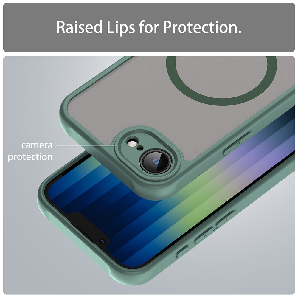 MagSafe Case for Apple iPhone 17e / 16e, Techsuit, HaloFrost II, Green