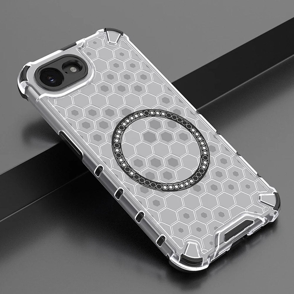 MagSafe-kuori Apple iPhone 17e / 16e:lle, Techsuit, HoneyComb Shield, Valkoinen