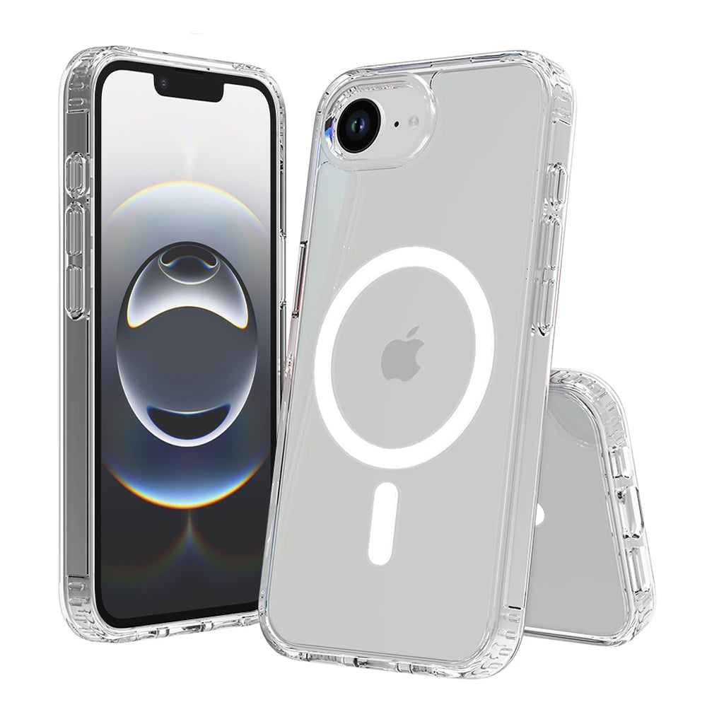 MagSafe-kuori Apple iPhone 17e / 16e:lle, Techsuit, Pro, Läpinäkyvä