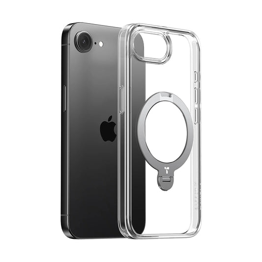MagSafe-kotelo Apple iPhone 17e / 16e, Torras, Ostand Spin, Läpinäkyvä