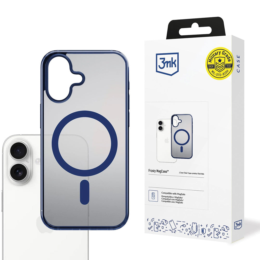 MagSafe-kotelo Apple iPhone 17:lle, 3MK, Frosty MagCase, Sininen