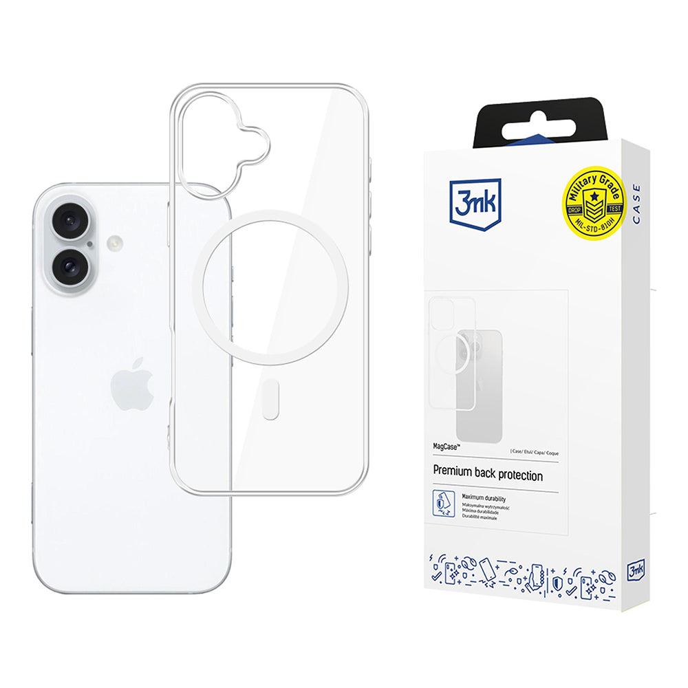 MagSafe-kotelo Apple iPhone 17:lle, 3MK, MagCase, Läpinäkyvä