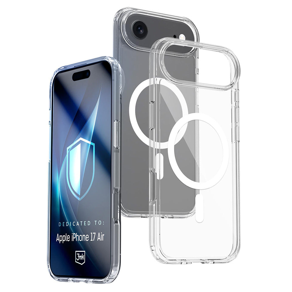 MagSafe-kotelo Apple iPhone 17 Airille, 3MK, Armor MagCase, Läpinäkyvä