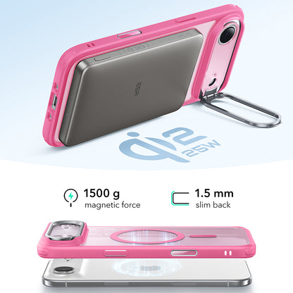 MagSafe-kotelo Apple iPhone 17 Airille, ESR, Classic Hybrid Kickstand, Satinoitu Vaaleanpunainen