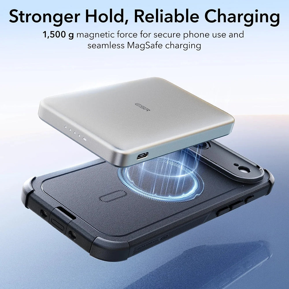 MagSafe-kotelo Apple iPhone 17 Airille, ESR, Cyber, Musta
