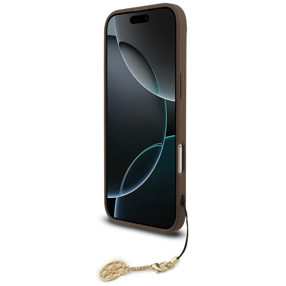 MagSafe-kotelo Apple iPhone 17 Airille, Guess, 4G Charm Cradle, Ruskea