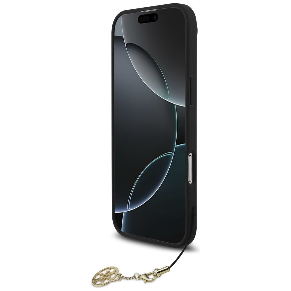 MagSafe-kotelo Apple iPhone 17 Airille, Guess, 4G Charm Cradle, Musta