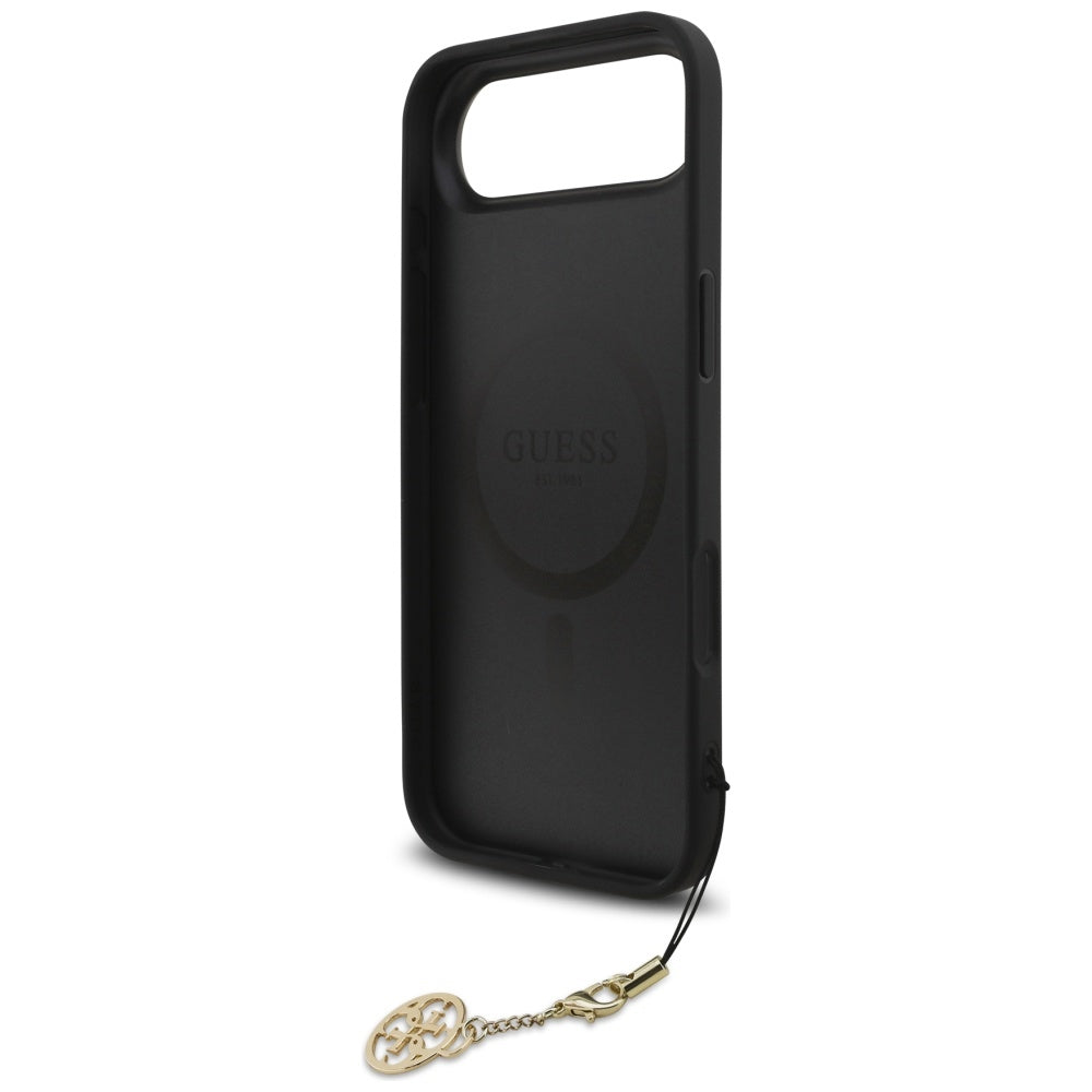 MagSafe-kotelo Apple iPhone 17 Airille, Guess, 4G Charm Cradle, Musta