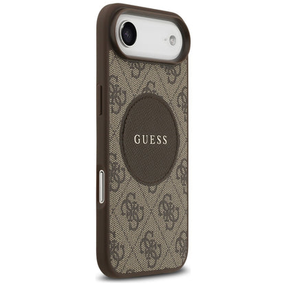 MagSafe-kotelo Apple iPhone 17 Airille, Guess, 4G Circle Classic Logo, Ruskea