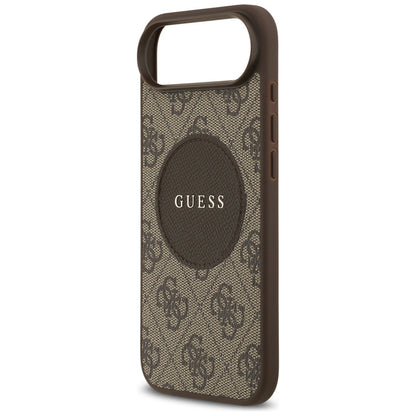 MagSafe-kotelo Apple iPhone 17 Airille, Guess, 4G Circle Classic Logo, Ruskea