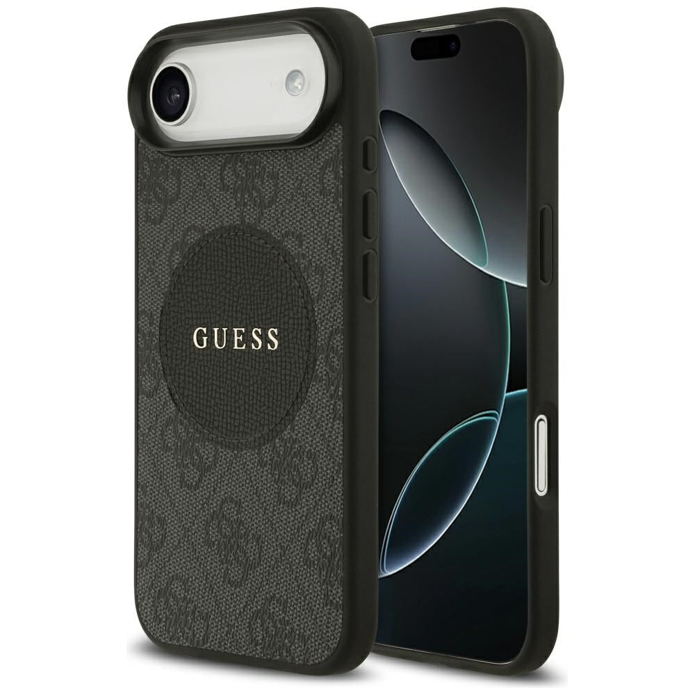 MagSafe-kotelo Apple iPhone 17 Airille, Guess, 4G Circle Classic Logo, Musta