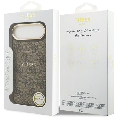 MagSafe-kotelo Apple iPhone 17 Airille, Guess, 4G Classic, Ruskea