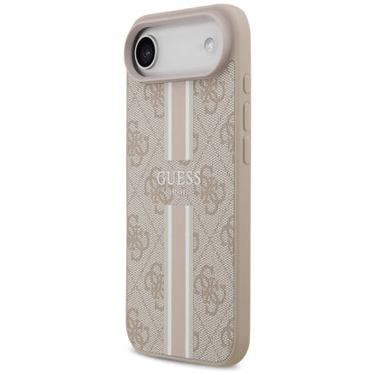 MagSafe-kotelo Apple iPhone 17 Airille, Guess, 4G Printed Stripes, Pinkki