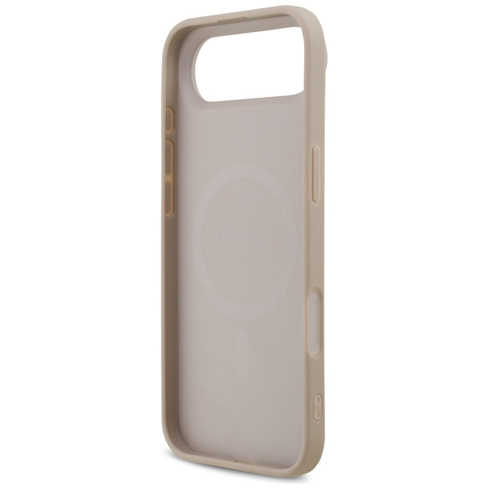 MagSafe-kotelo Apple iPhone 17 Airille, Guess, 4G Printed Stripes, Pinkki