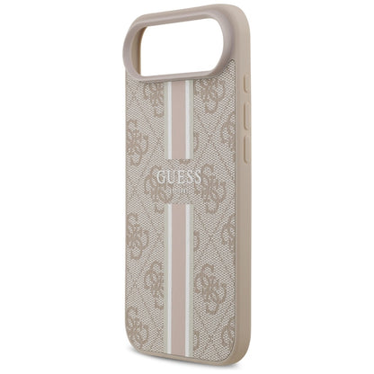 MagSafe-kotelo Apple iPhone 17 Airille, Guess, 4G Printed Stripes, Pinkki