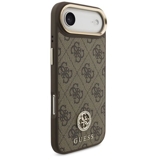 MagSafe-kotelo Apple iPhone 17 Airille, Guess, 4G Strass -logo, ruskea