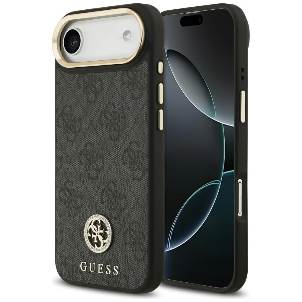 MagSafe-kotelo Apple iPhone 17 Airille, Guess, 4G Strass -logo, Musta