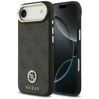 MagSafe-kotelo Apple iPhone 17 Airille, Guess, 4G Strass -logo, Musta