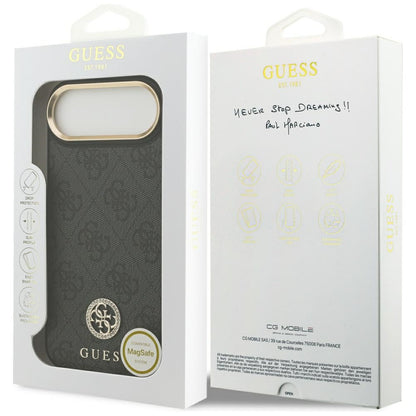 MagSafe-kotelo Apple iPhone 17 Airille, Guess, 4G Strass -logo, Musta