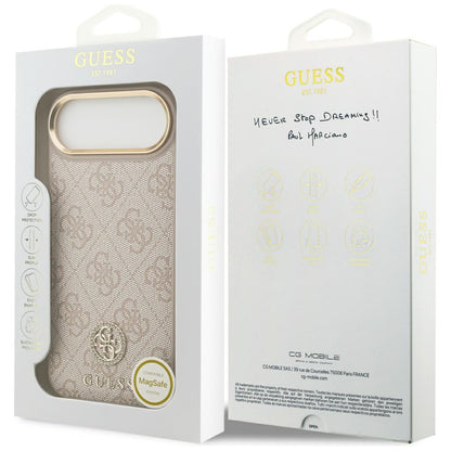 MagSafe-kotelo Apple iPhone 17 Airille, Guess, 4G Strass -logo, Pinkki