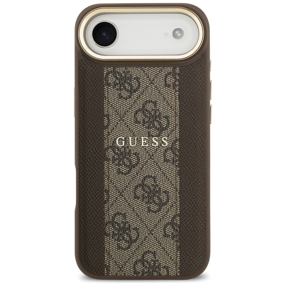 MagSafe-kotelo Apple iPhone 17 Airille, Guess, 4G Stripe, Ruskea
