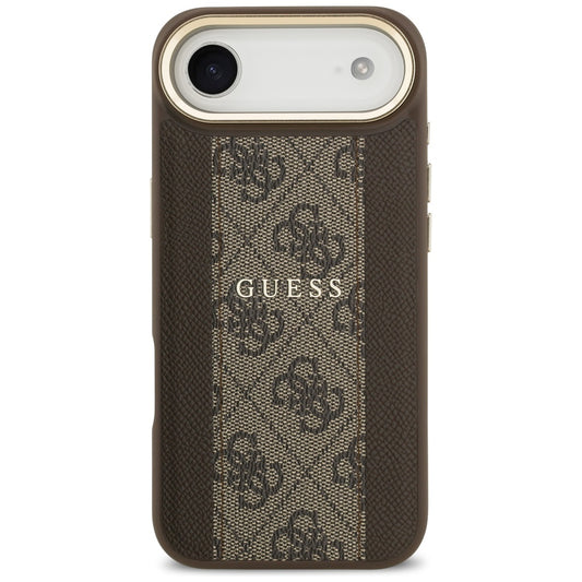 MagSafe-kotelo Apple iPhone 17 Airille, Guess, 4G Stripe, Ruskea