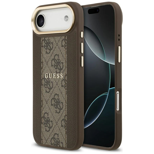 MagSafe-kotelo Apple iPhone 17 Airille, Guess, 4G Stripe, Ruskea