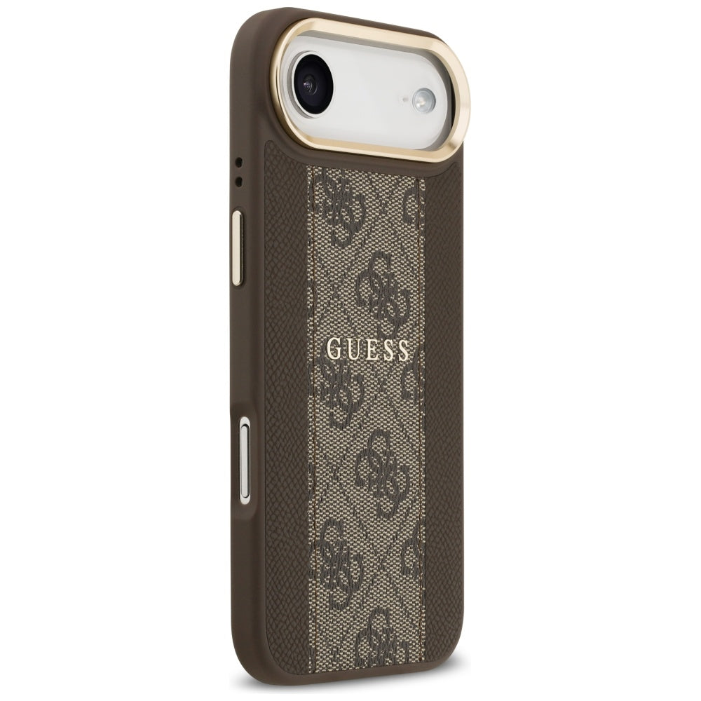 MagSafe-kotelo Apple iPhone 17 Airille, Guess, 4G Stripe, Ruskea