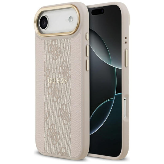 MagSafe-kotelo Apple iPhone 17 Airille, Guess, 4G Stripe, Pinkki